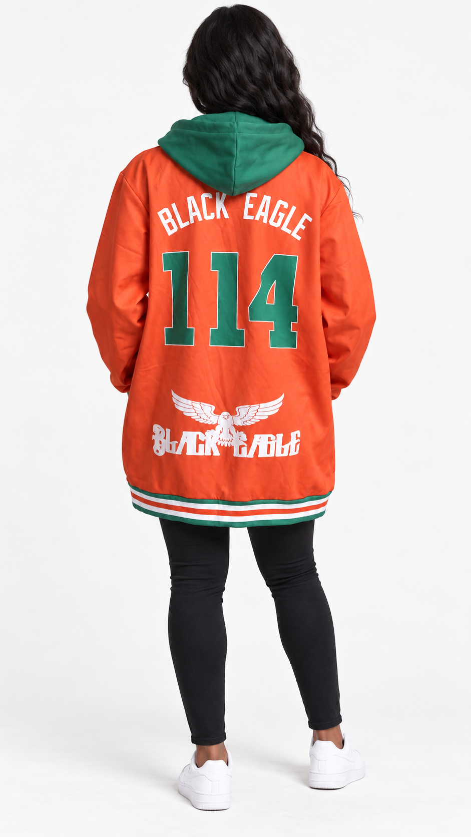 Black Eagle 114's varsity jacket