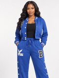 Eagle114 Varsity Two piece tracksuit set